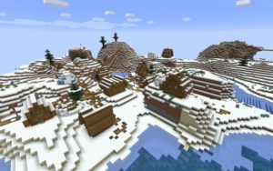 Сид с зимней деревней для майнкрафт 1.14.4 Сид с зимней деревней для майнкрафт 1.14.4