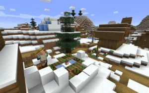 Сид с зимней деревней для майнкрафт 1.14.4 Сид с зимней деревней для майнкрафт 1.14.4