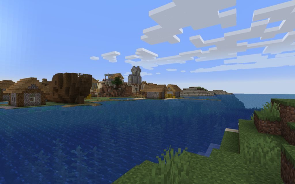 Сид - деревня с разрушенным кораблём minecraft 1.14.4 2 Сид - деревня с разрушенным кораблём minecraft 1.14.4