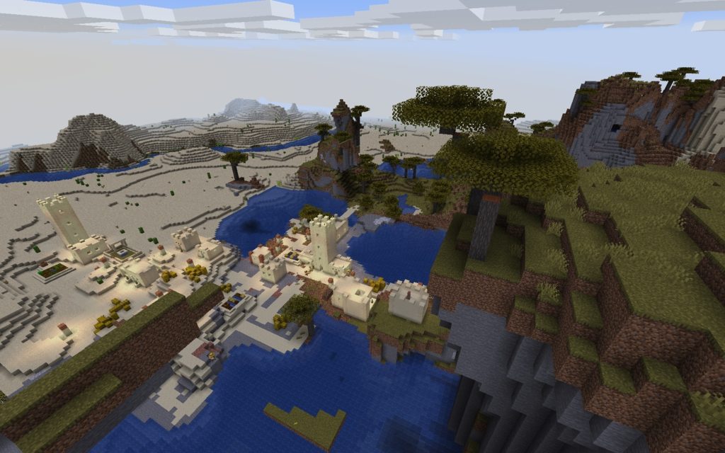 Интересный сид с пустынной деревней [1.14.4]