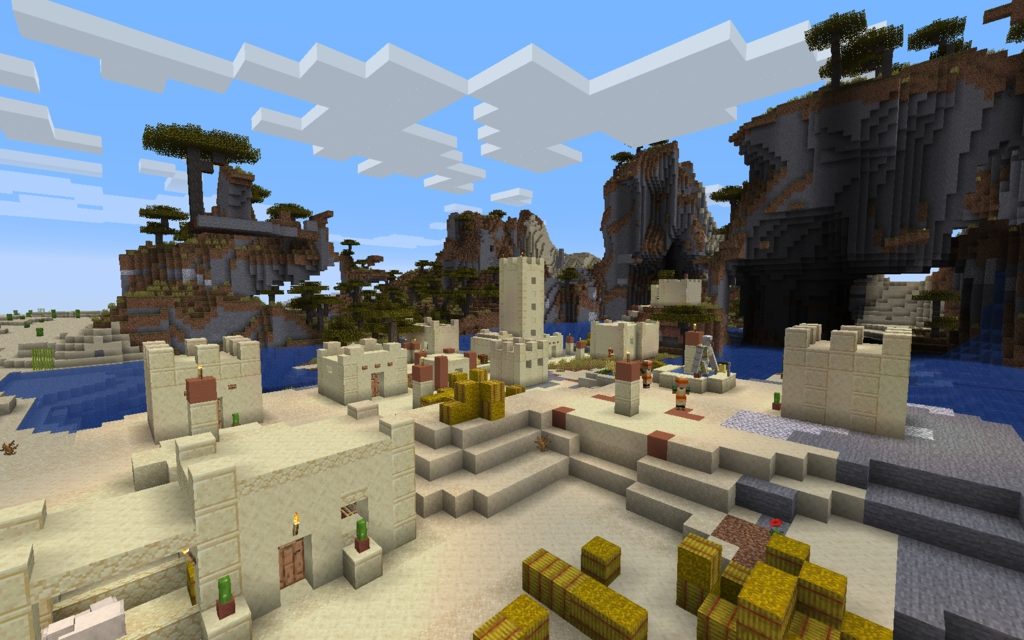 Интересный сид с пустынной деревней [1.14.4]