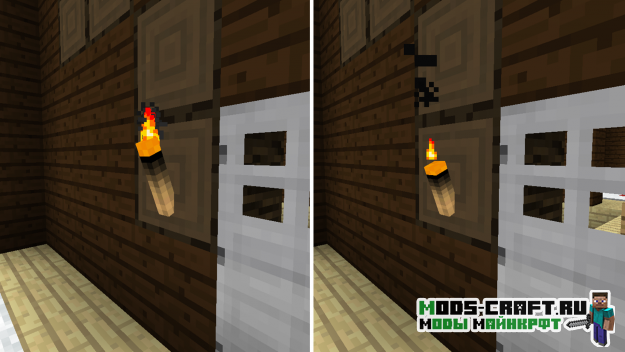 Мод на сгораемые факела - Burning Torches 1.16.5, 1.15.2, 1.12.2