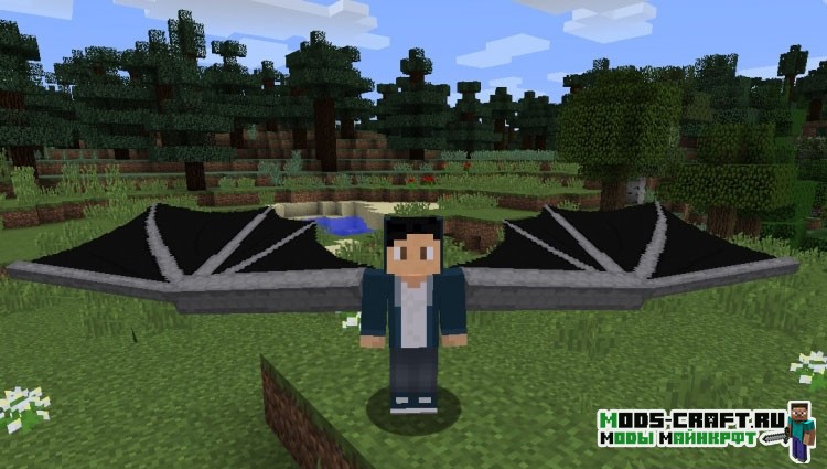 Мод на Крылья дракона - Dragon Wings Elytra для minecraft 1.12.2