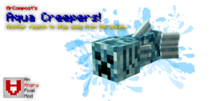 Мод Aqua Creepers для minecraft 1.20.1, 1.18.2, 1.12.2, 1.10.2, 1.7.10