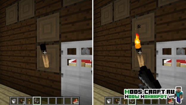 Мод на сгораемые факела - Burning Torches 1.16.5, 1.15.2, 1.12.2