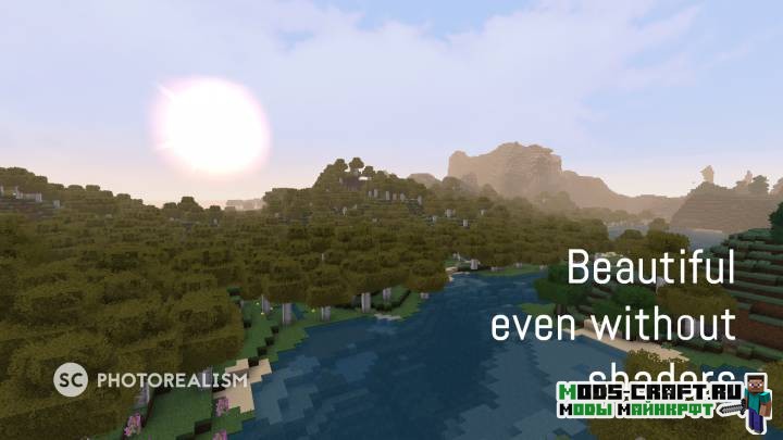 Ресурспак SC Photorealism для minecraft 1.14.4, 1.12.2