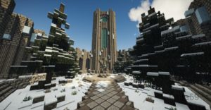 Карта города из Скайрима Winterhold для minecraft 1.14.4, 1.12.2