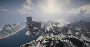 Карта города из Скайрима Winterhold для minecraft 1.14.4, 1.12.2