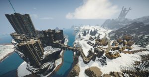 Карта города из Скайрима Winterhold для minecraft 1.14.4, 1.12.2