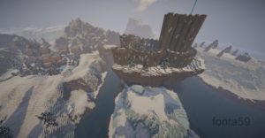 Карта города из Скайрима Winterhold для minecraft 1.14.4, 1.12.2