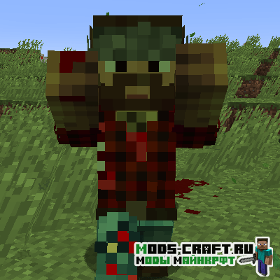 Мод Zombie Players для minecraft 1.18.2, 1.12.2