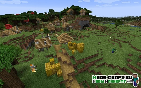 Лесная деревня уничтоженная зомби [1.14.4]