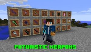 Мод Futuristic Weapons для minecraft 1.12.2