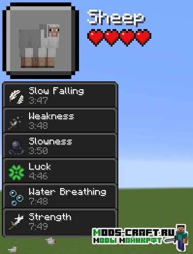 Мод Ama's Damage Indicator для minecraft 1.15.2, 1.14.4