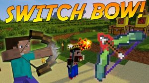 Мод Switch Bow 1.16.4, 1.15.2, 1.14.4, 1.12.2 (новые лук и стрелы)