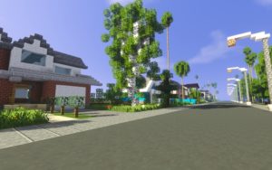 Карта город Los Angeles для minecraft 1.14.4, 1.12.2