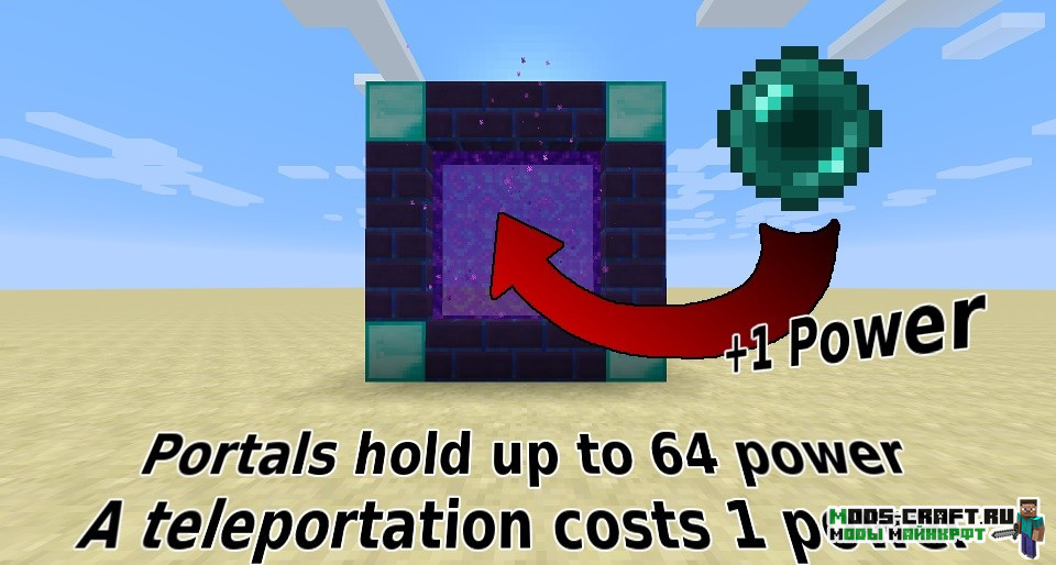 Мод на простые порталы для minecraft 1.15.2, 1.14.4, 1.12.2