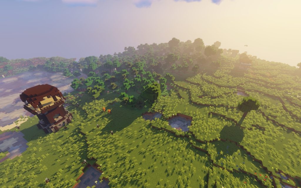 Деревни и башня мародёров на равнине [1.14.4]