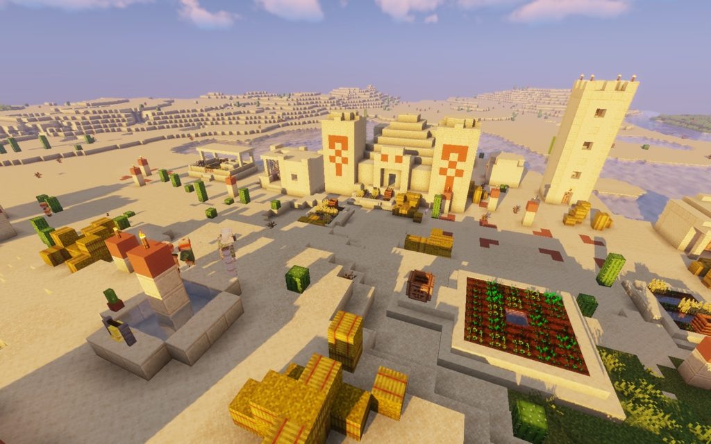 Храм в пустыне и деревня с кузницей [1.14.4]