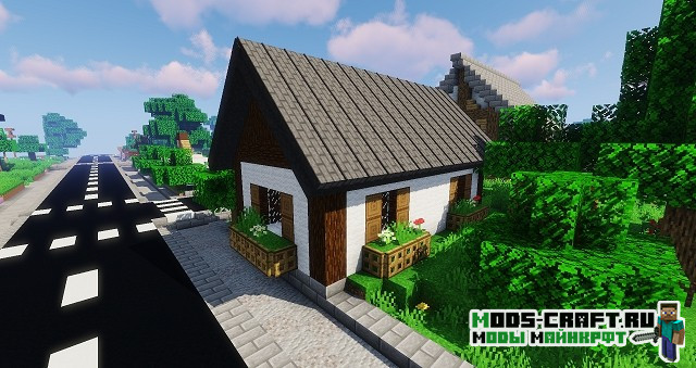 Мод на крыши - Macaw's Roofs 1.20.4, 1.19.4, 1.18.2, 1.16.5, 1.15.2, 1.14.4, 1.12.2