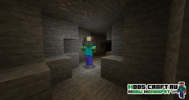 Мод на шлем шахтёра - Miner's Helmet для майнкрафт 1.16.3, 1.15.2, 1.14.4
