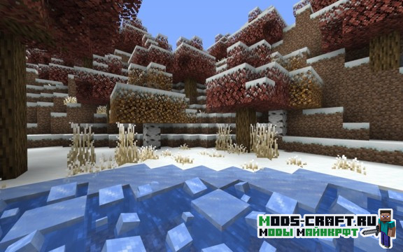 Ресурспак Default-Style Winter Pack [16x] для майнкрафт 1.14.4