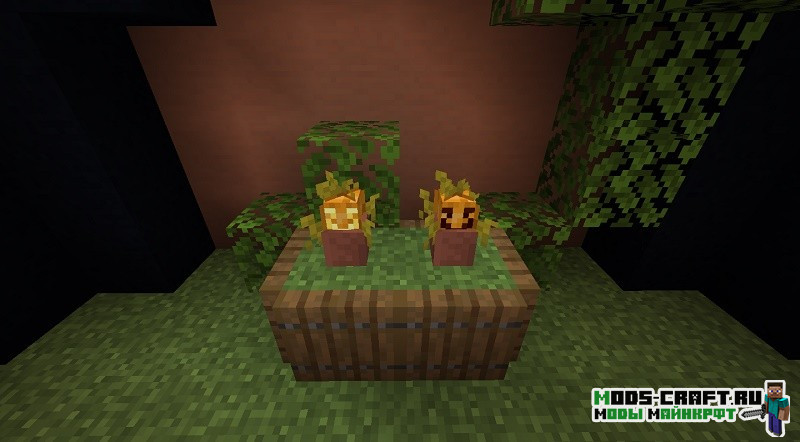 Мод на горшки для цветов Florist minecraft 1.14.4
