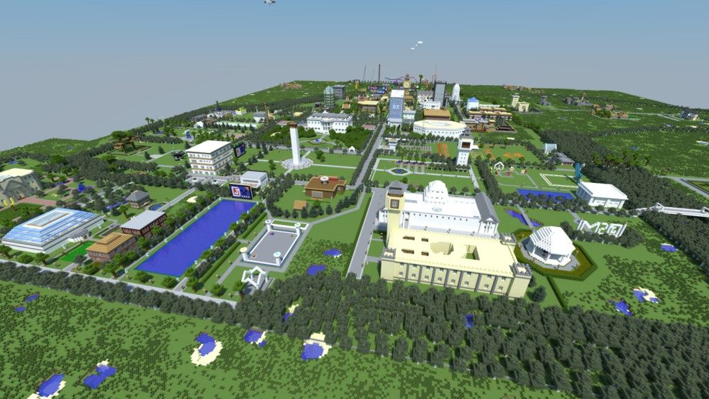 Карта большого города для майнкрафт 1.14.4