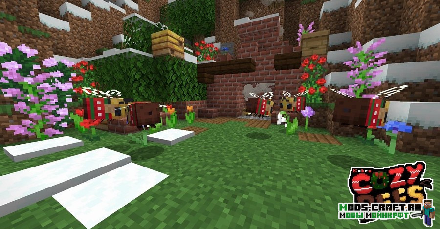 Ресурспак Cozy Bees! для майнкрафт 1.15