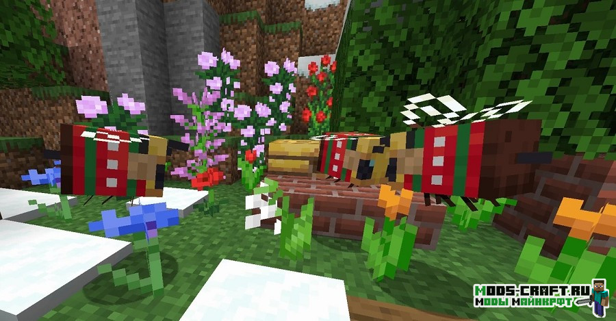 Ресурспак Cozy Bees! для майнкрафт 1.15