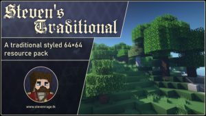Steven's Traditional [64x] для майнкрафт 1.15, 1.14.4