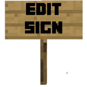 Мод Edit Sign для майнкрафт 1.17.1, 1.16.5, 1.15.2, 1.14.4