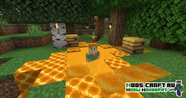 Мод Bee Better для майнкрафт 1.15 2 Мод Bee Better для майнкрафт 1.15