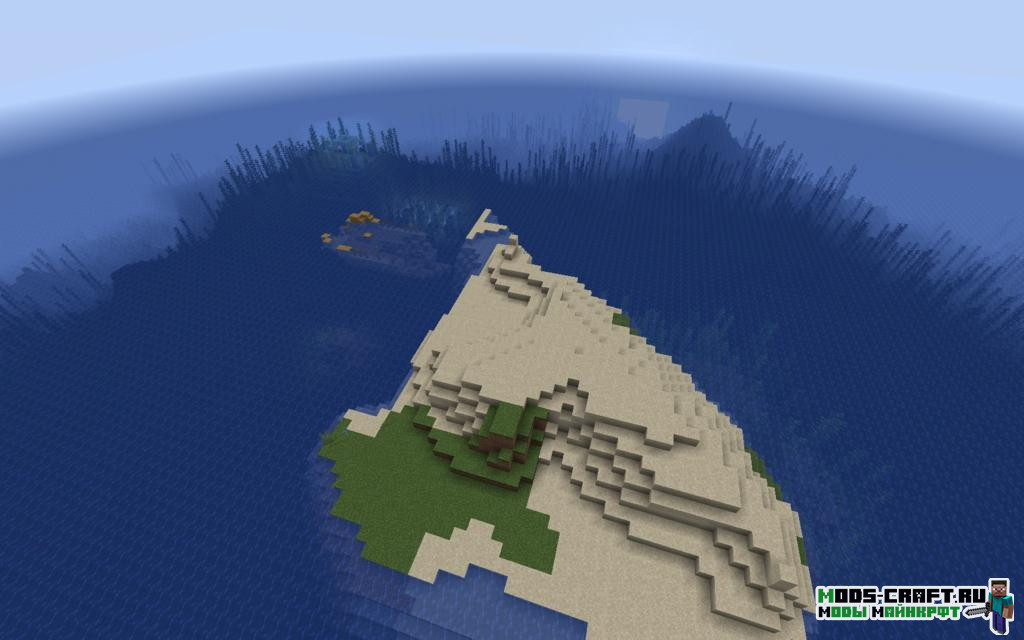 Корабль и подводный храм на острове 1.15.2