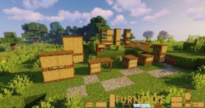 Мод Macaw's Furniture 1.20.2, 1.19.4, 1.18.2, 1.17.1, 1.16.4, 1.15.2, 1.14.4, 1.12.2 (мебель в ванильном стиле)