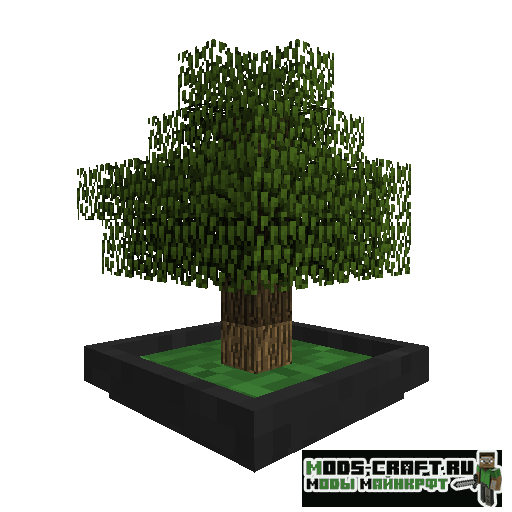 Мод Bonsai Trees для майнкрафт 1.18.2, 1.15.2, 1.14.4, 1.12.2