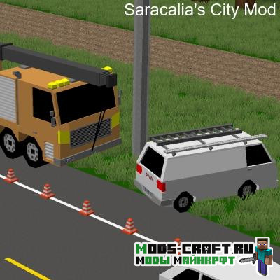 Мод Saracalia's City для майнкрафт 1.12.2, 1.7.10 Мод Saracalia's City для майнкрафт 1.12.2, 1.7.10