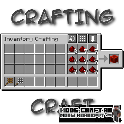 Мод CraftingCraft для майнкрафт 1.15.2, 1.14.4, 1.12.2