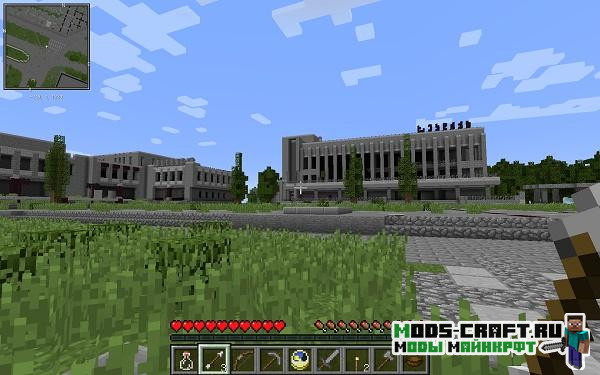 Карта Припять для майнкрафт 1.14.4, 1.12.2, 1.7.10 Карта Припять для майнкрафт 1.14.4, 1.12.2, 1.7.10