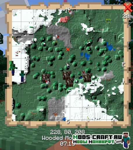 Мод Just Map для майнкрафт 1.16.4, 1.15.2 2 Мод Just Map для майнкрафт 1.16.4, 1.15.2