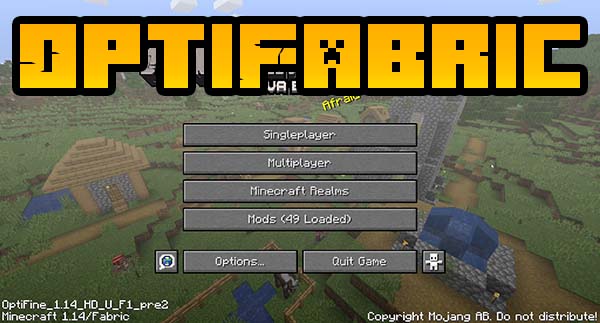 Мод OptiFabric 1.17.1, 1.16.5, 1.15.2, 1.14.4