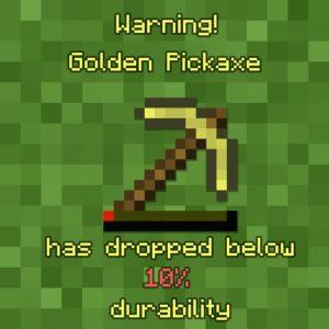 Мод Durability Notifier 1.15.2, 1.14.4, 1.12.2