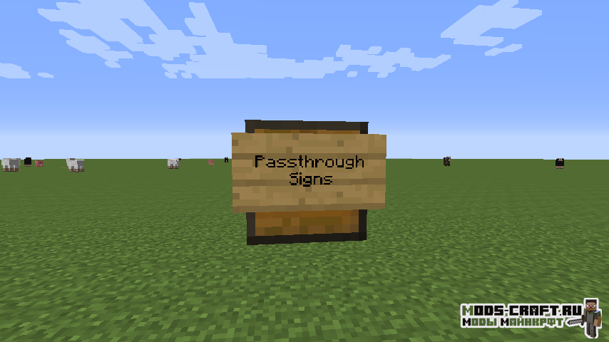 Мод Passthrough Signs 1.15.2, 1.14.4, 1.12.2