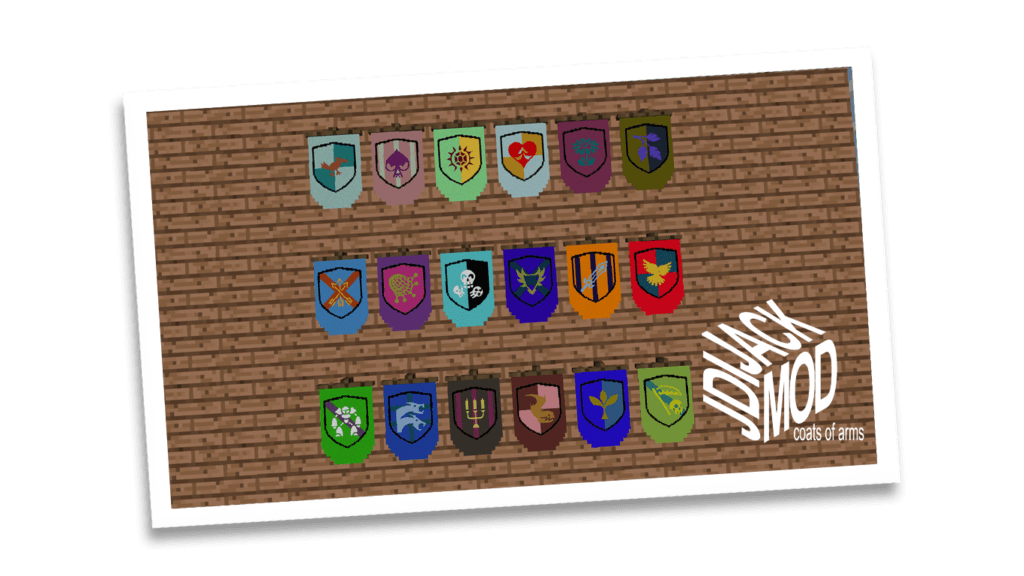 Мод JJ Coats of Arms для майнкрафт 1.12.2, 1.10.2