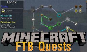 Мод на задания - FTB Quests для майнкрафт 1.20.1, 1.19.2, 1.18.2, 1.16.5, 1.15.2, 1.12.2