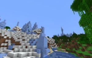 Ледяные пики посреди джунглей 1.15.2