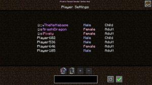 Мод на смену пола - Gender 1.16.5, 1.15.2, 1.14.4, 1.12.2