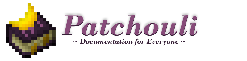 Мод Patchouli для майнкрафт 1.20.6, 1.19.4, 1.18.2, 1.17.1, 1.16.5, 1.15.2, 1.14.4, 1.12.2