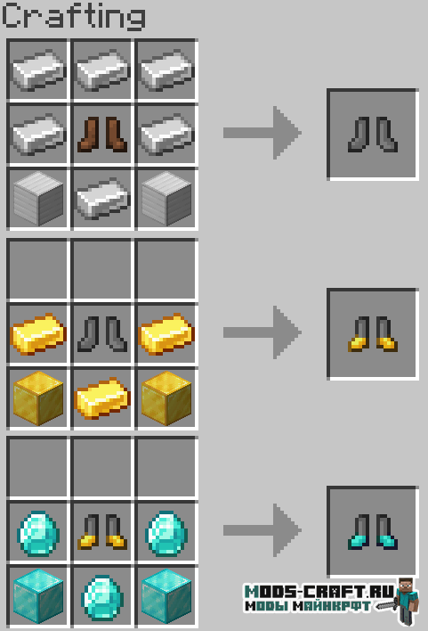 Мод BootZ для майнкрафт 1.15.2