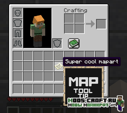 Мод Map Tooltip для майнкрафт 1.15.2, 1.12.2